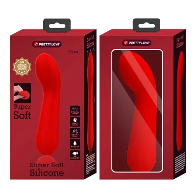 Faun Rechargeable Vibrator Red | Pretty Love