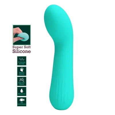 Faun Rechargeable Vibrator Aqua Green | Pretty Love