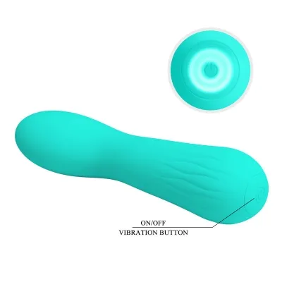 Faun Rechargeable Vibrator Aqua Green | Pretty Love