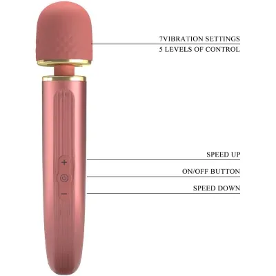 Massager 7 Vibration Modes Pink – Pretty Love