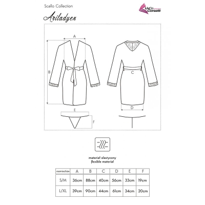Ariladyen Lc 90568 Kleid + Höschen Schwarz | Livco Corsetti Fashion