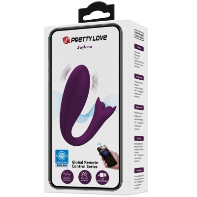 Jayleen Vibrator Mit App Fernbedienung Lila | Pretty Love