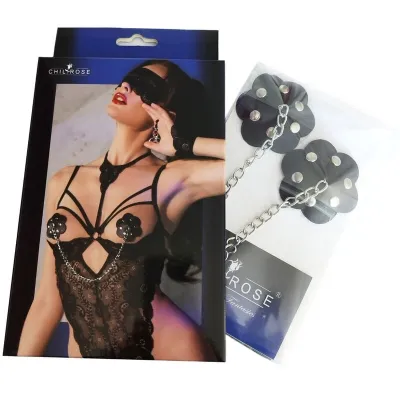 Cr 4675 Nipplepatches Schwarz – Chilirose
