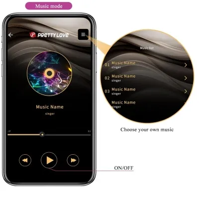 Catalina Vibrator App Fernbedienung Lila – Pretty Love