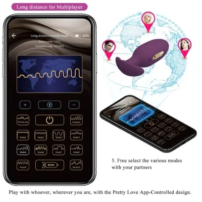 Jefferson App Controlled Anal Plug Purple – Pretty Love
