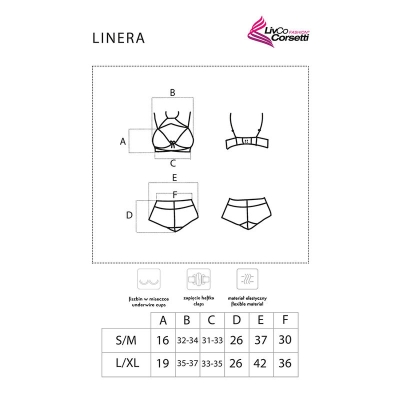 Linera Für Die Senses-Kollektion BH + Panty Schwarz | Livco Corsetti Fashion