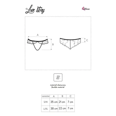 Love Story Panty Ouvert Black L/Xl – Livco Corsetti Fashion
