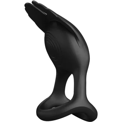 Vibrant Penis Ring 7 Modes Black Silicone – Pretty Love