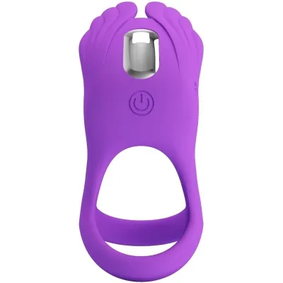 Vibrant Penis Ring 7 Modes Purple Silicone – Pretty Love