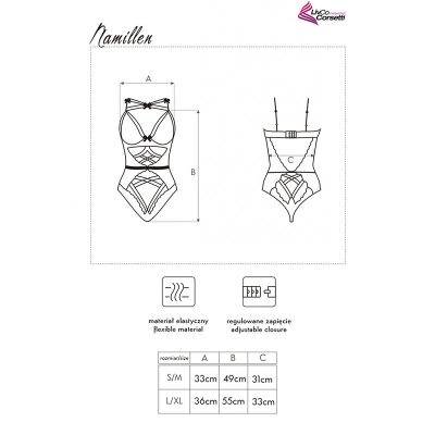 Namillen Lc 90528 Body Schwarz | Livco Corsetti Fashion