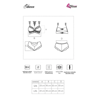 Palmenom Bh + Slip Schwarz L/Xl – Livco Corsetti Fashion