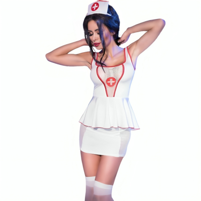 Cr 4160 Kostüm Krankenschwester Top & Rock S/M | Chilirose