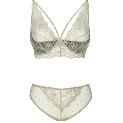 Pine Lc 90667 BH + Panty Khaki L/XL | Livco Corsetti Fashion