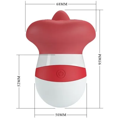 Mina Tongue Stimulator Bright Red | Pretty Love
