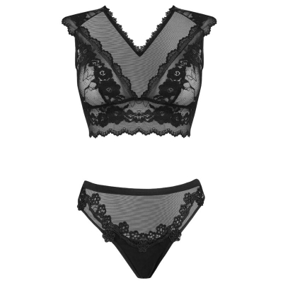 Timosan Lc 90631 BH + Höschen Schwarz | Livco Corsetti Fashion