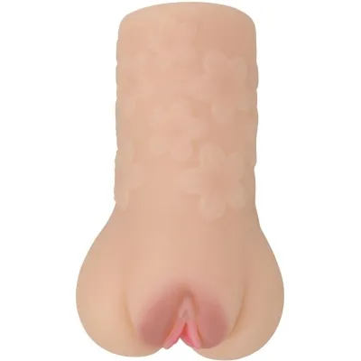 Scarlet red masturbator in vagina shape