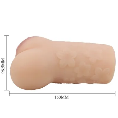 Scarlet red masturbator in vagina shape