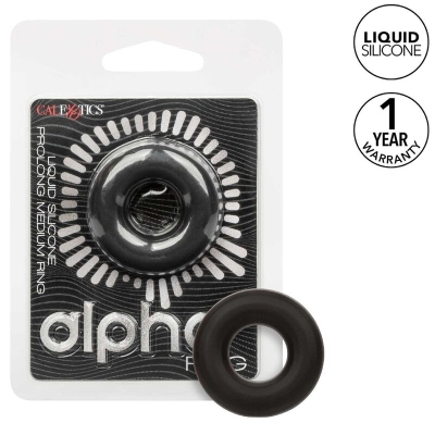 Alpha Prolong Medium Ring Schwarz | Calex