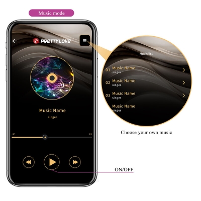 Hector Electroshock Vibrator App Steuerung Lila | Pretty Love