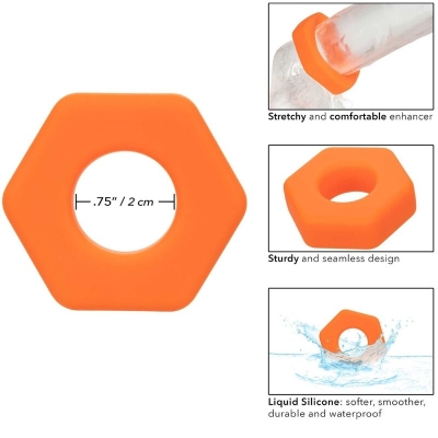 Alpha Prolong Sexagon Ring Orange | Calex