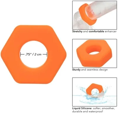 Alpha Prolong Sexagon Ring Orange – Calex