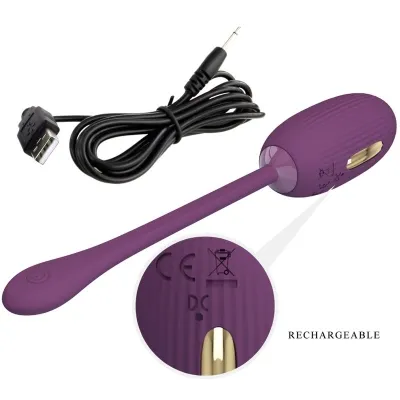 Doreen Purple Wiederaufladbares Vibrations Ei – Pretty Love