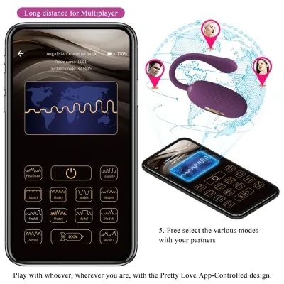 Doreen Purple Wiederaufladbares Vibrations Ei – Pretty Love