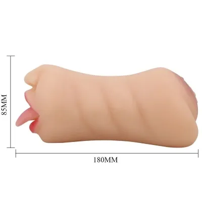 Sarah Vagina-Shaped Masturbator with Double Entrance