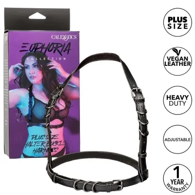 Euphoria Plus Size Buckle Harness Schwarz – Calex