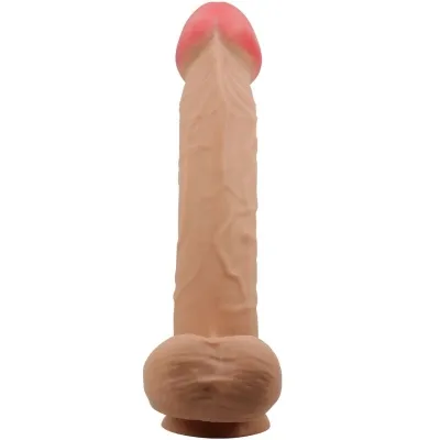 Realistic Sliding Skin Dildo with Sauna Cup Flesh 26cm – Pretty Love