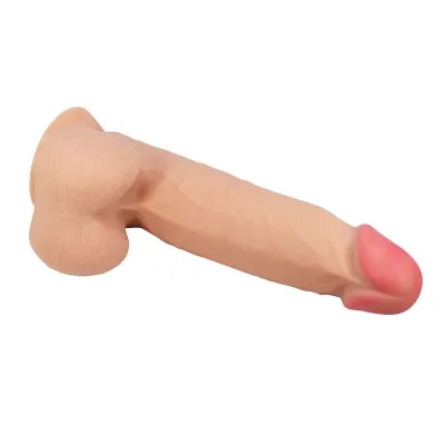Sliding Skin Realistischer Dildo Mit Saugnapf Fleisch 21,8cm – Pretty Love