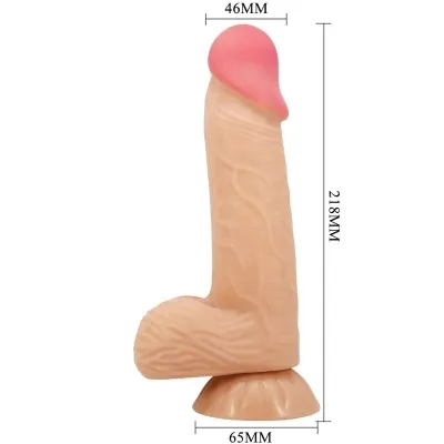 Sliding Skin Dildo with Suction Cup, Skin Toned, 20.6cm – Pretty Love