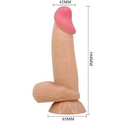 Realistischer Sliding Skin Dildo Mit Saugnapf 19,4cm – Pretty Love