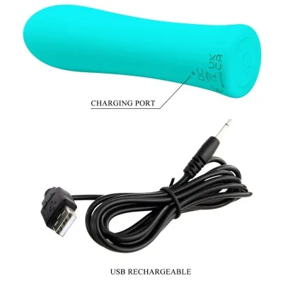 Alfreda Super Power Vibrator Aqua Green | Pretty Love