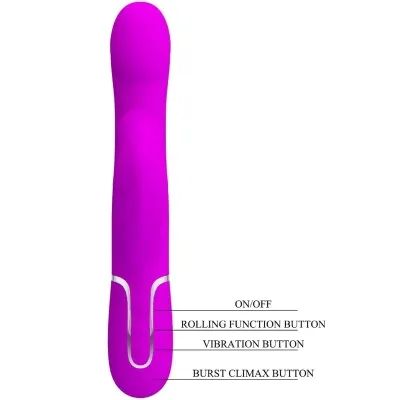 Rabbitvibrator Perlen Violett | Pretty Love