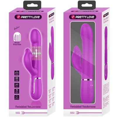 Rabbitvibrator Perlen Violett | Pretty Love