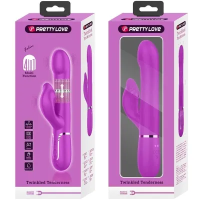 Rabbitvibrator Perlen Violett | Pretty Love