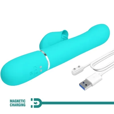 Rabbit vibrator Pearls Aqua Green | Pretty Love