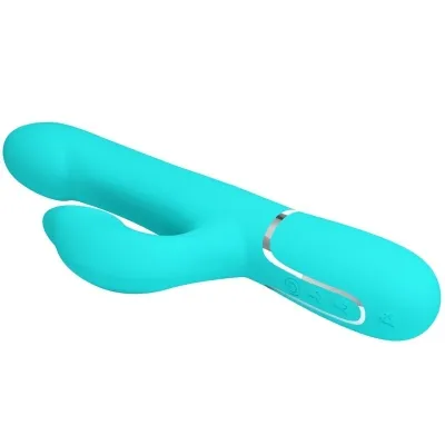 Rabbit vibrator Pearls Aqua Green | Pretty Love