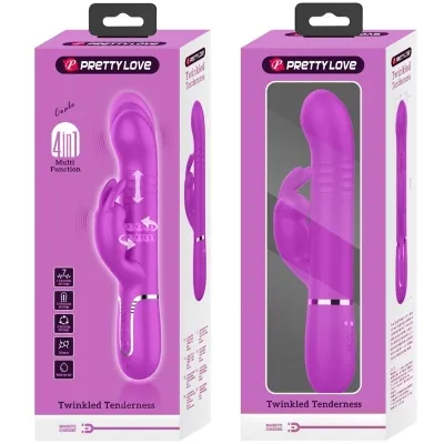 Coale Rabbitvibrator Perlen Violet | Pretty Love