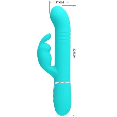 Coale Rabbit Vibrator Beads Aqua Green | Pretty Love