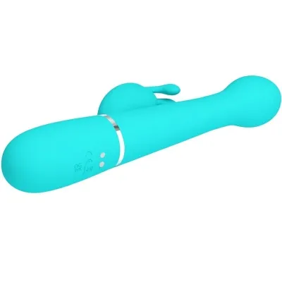 Dejon Rabbit Vibrator 3 In 1 Aqua Green | Pretty Love
