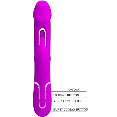 Dejon Rabbit Vibrator 3 In 1 Aqua Green 7 Modes | Pretty Love