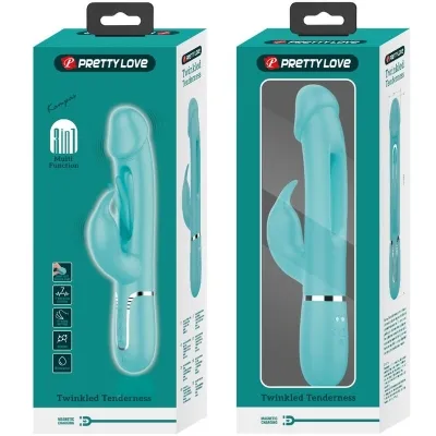 Dejon Rabbit Vibrator 3 In 1 Aqua Green | Pretty Love