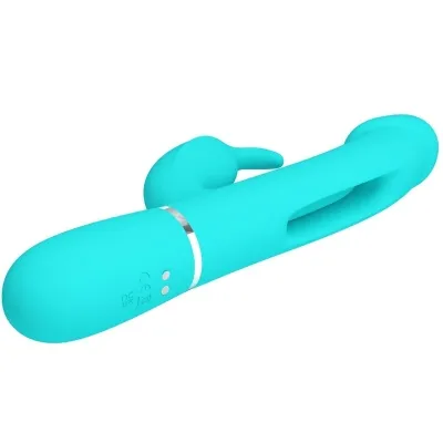 Dejon Rabbit Vibrator 3 In 1 Aqua Green | Pretty Love