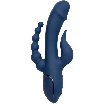 Triple Orgasm Vibrator Blau | Calex