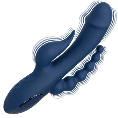 Triple Orgasm Vibrator Blau | Calex