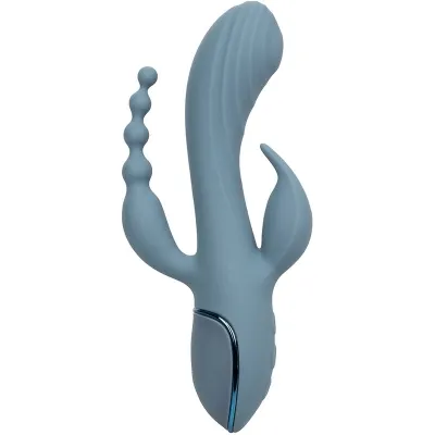 Triple Ecstasy Vibrator Grau | Calex