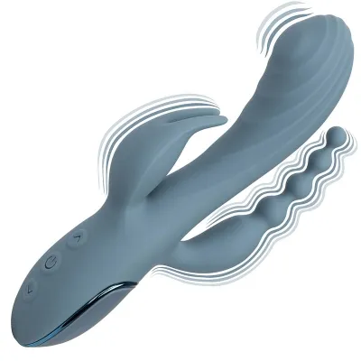 Triple Ecstasy Vibrator Grau | Calex