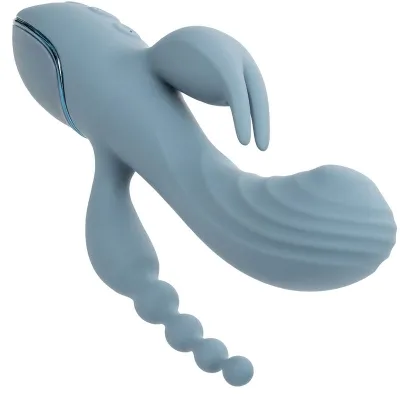 Triple Ecstasy Vibrator Grau | Calex